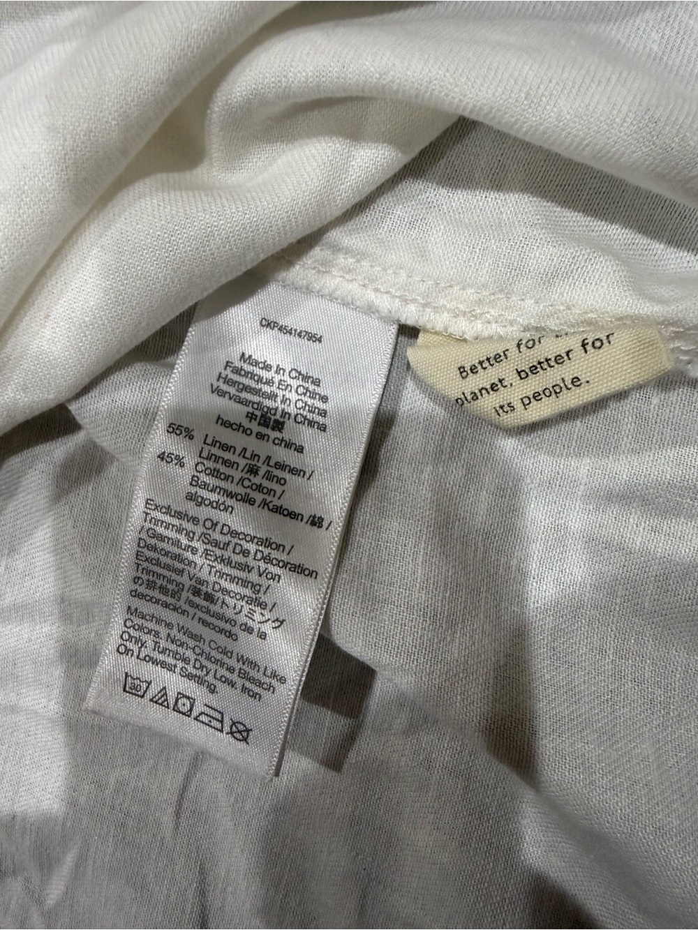 Madewell Embroidered-Sleeve Popover Linen Cotton Midi Dress White Rust Red - Picture 5 of 9